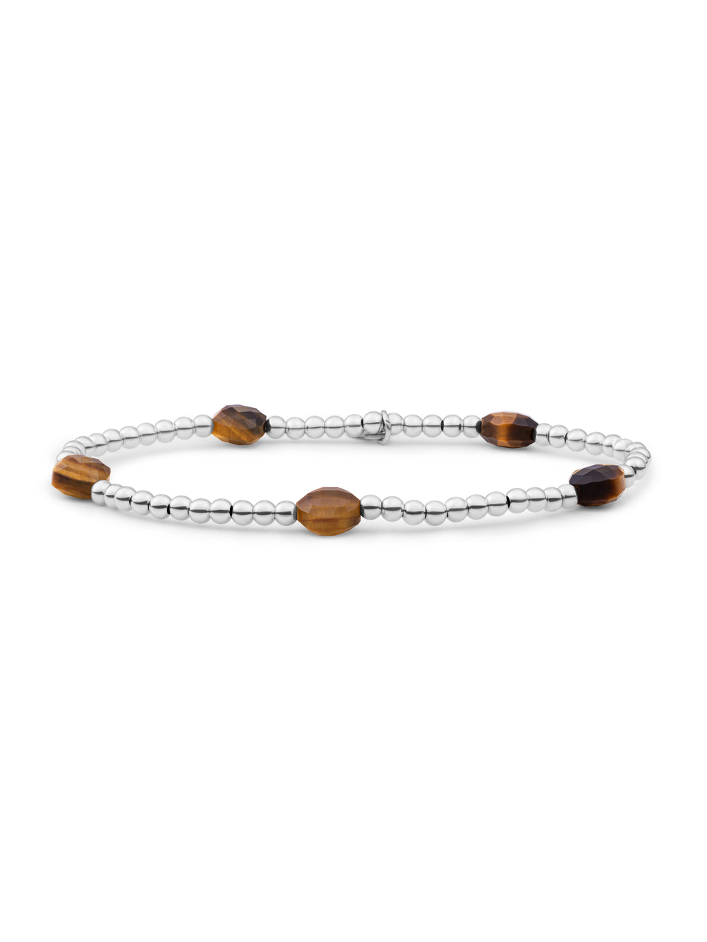 Cushion Cut Armband Tiger Eye - 0.00 / 0.00 / Gold Plated