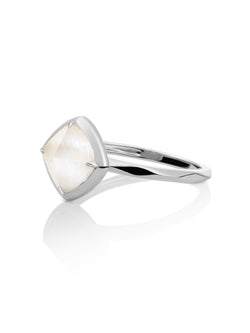 Edge Ring Mother of Pearl Zilver - 50