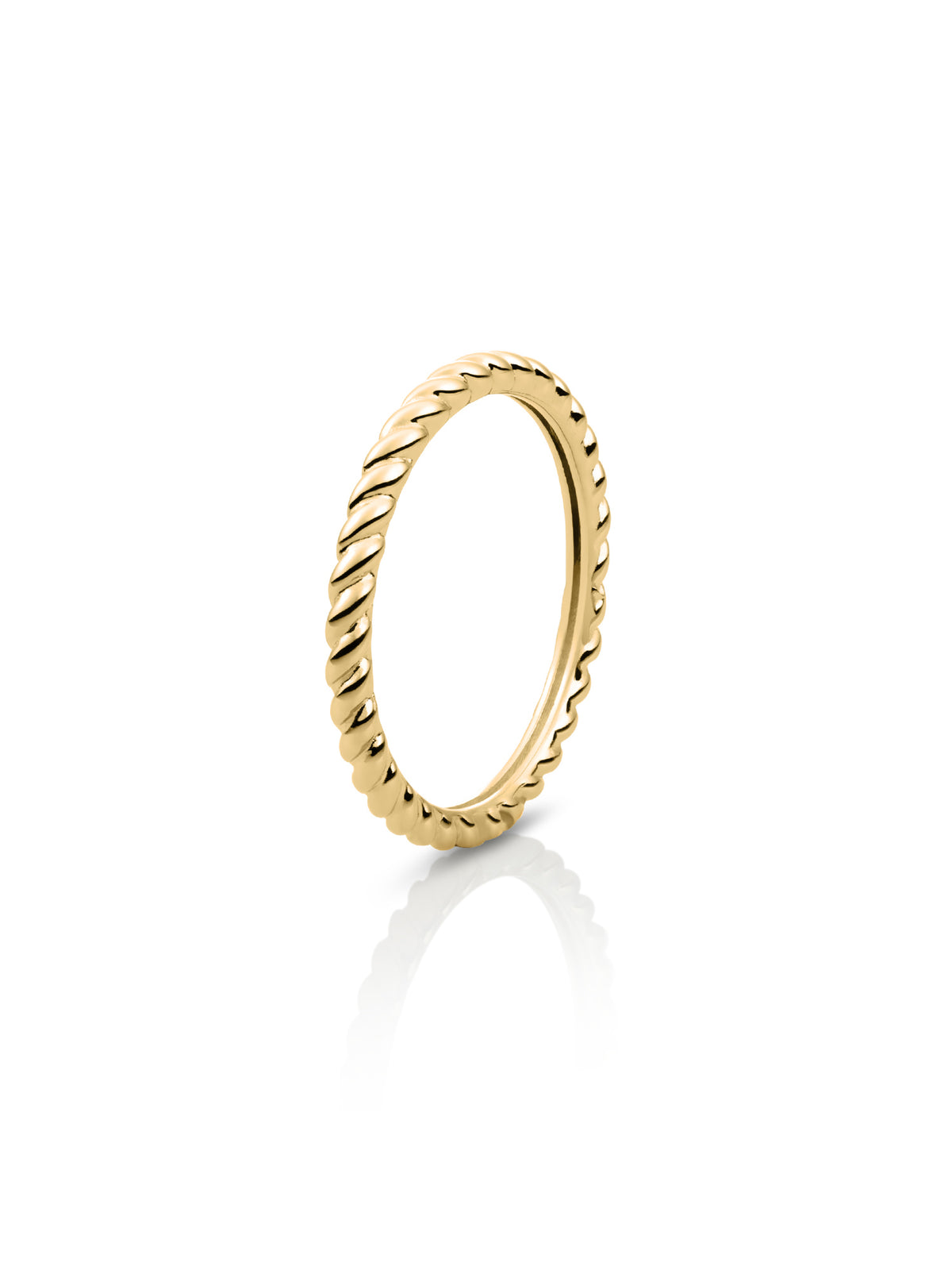 Twist Ring Additional 9K Goud - 58