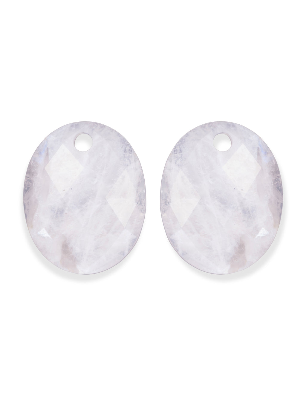 Oorbel Edelstenen Large Oval Moonstone - Oorbel Edelstenen Large Oval Moonstone