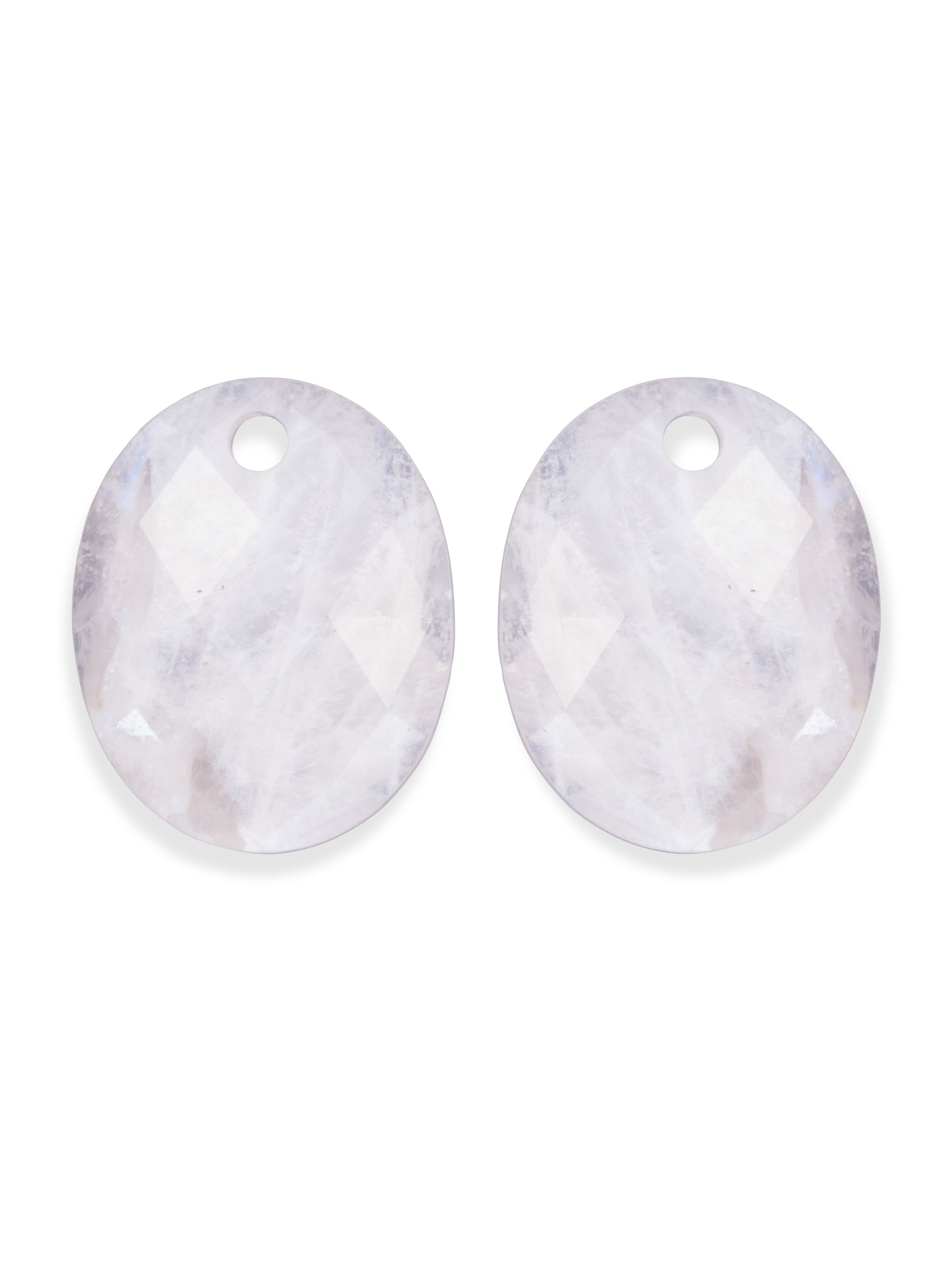 Oorbel Edelstenen Large Oval Moonstone - Oorbel Edelstenen Large Oval Moonstone