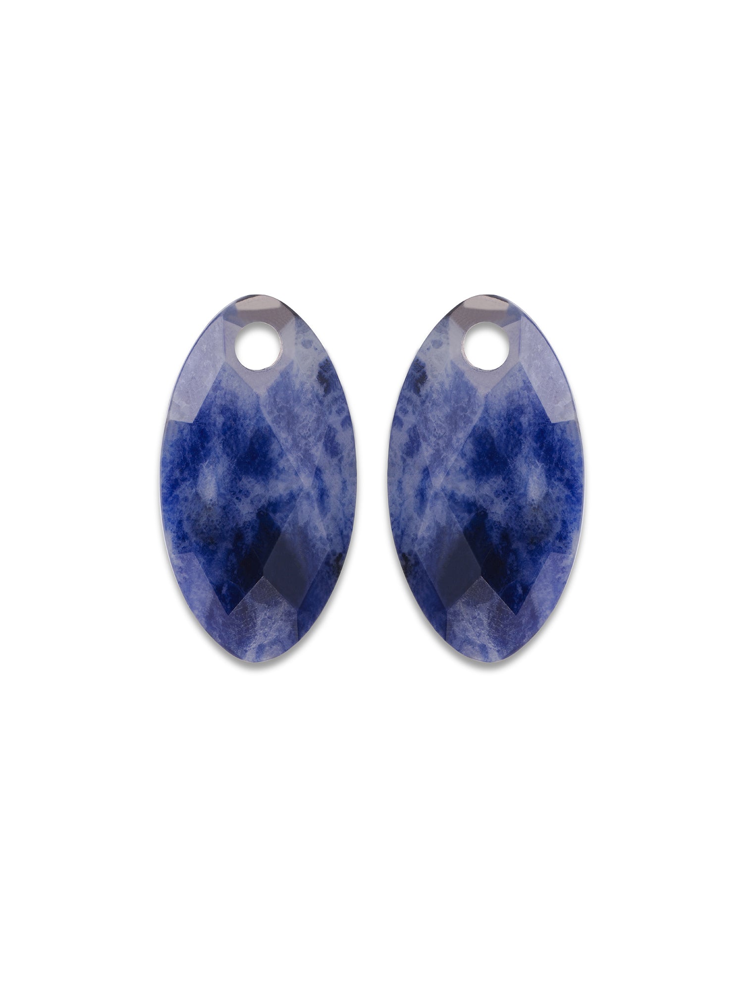 Oorbel Edelstenen Leaf Sodalite - Oorbel Edelstenen Leaf Sodalite