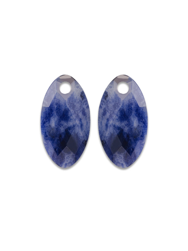Oorbel Edelstenen Leaf Sodalite - Oorbel Edelstenen Leaf Sodalite