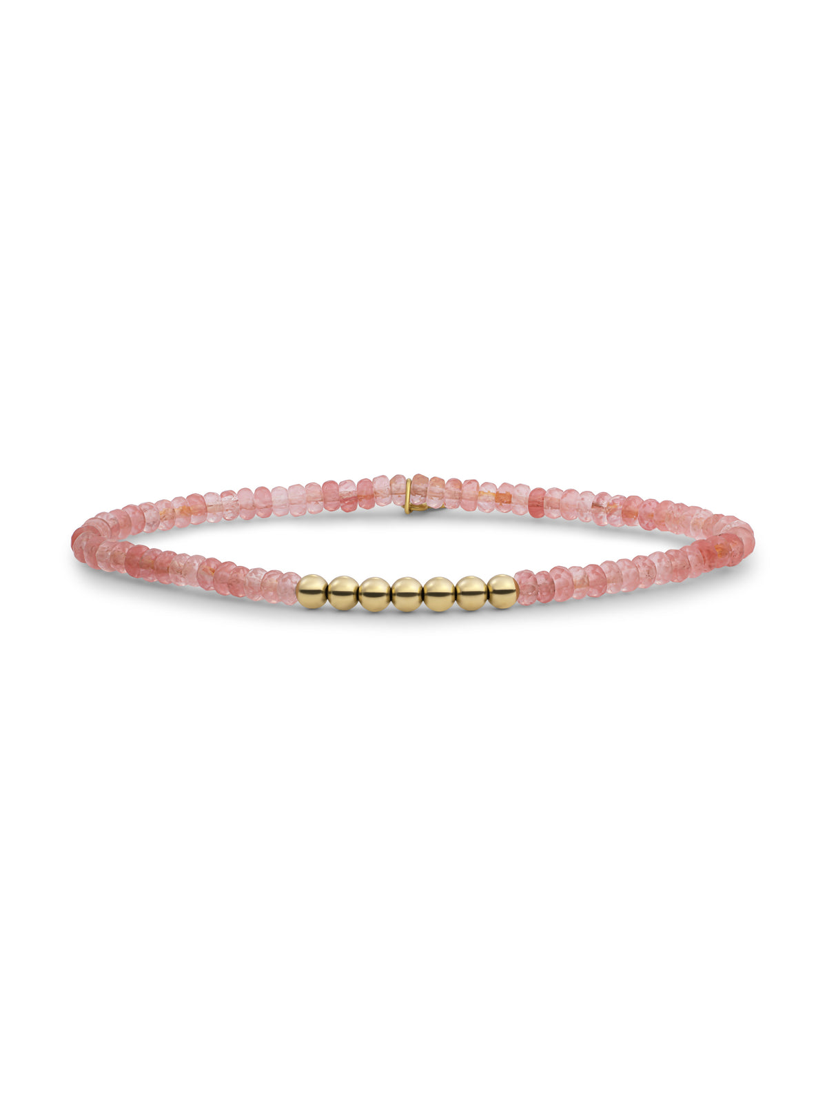 Reverse Universe Armband Cherry Quartz - Gold Plated