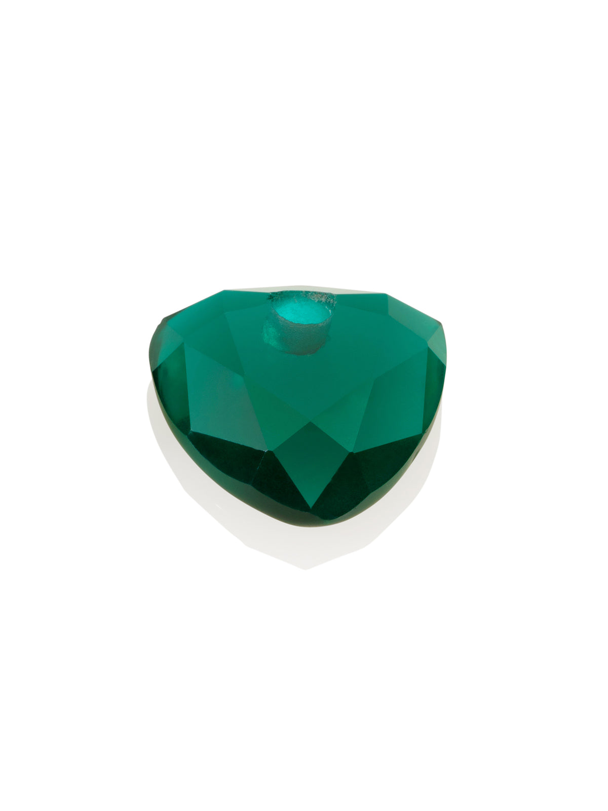 Pendant Edelsteen Petrol Green Quartz Trillion Cut - Pendant Edelsteen Petrol Green Quartz Trillion Cut