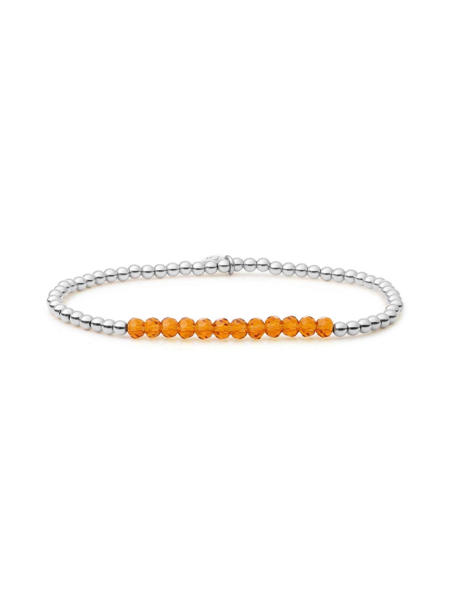 Universe Armband Citrine Quartz - Rhodium Plated