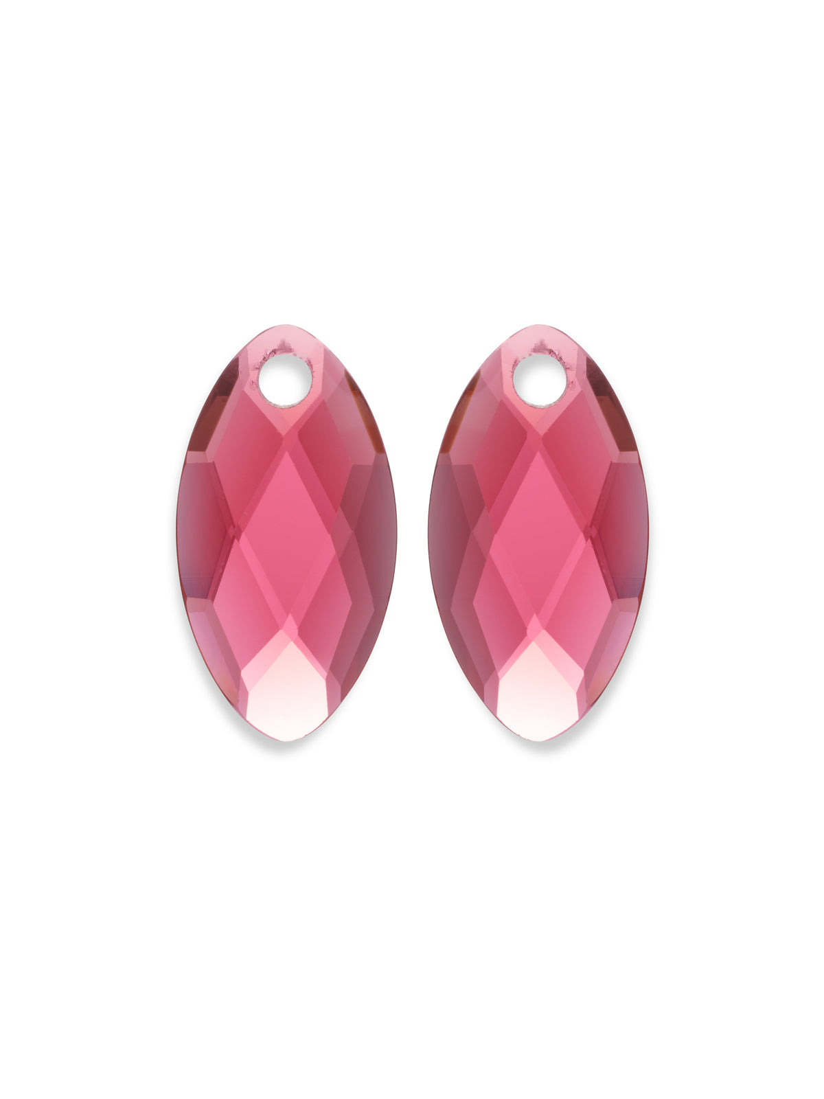 Oorbel Edelstenen Leaf Fuchsia Quartz