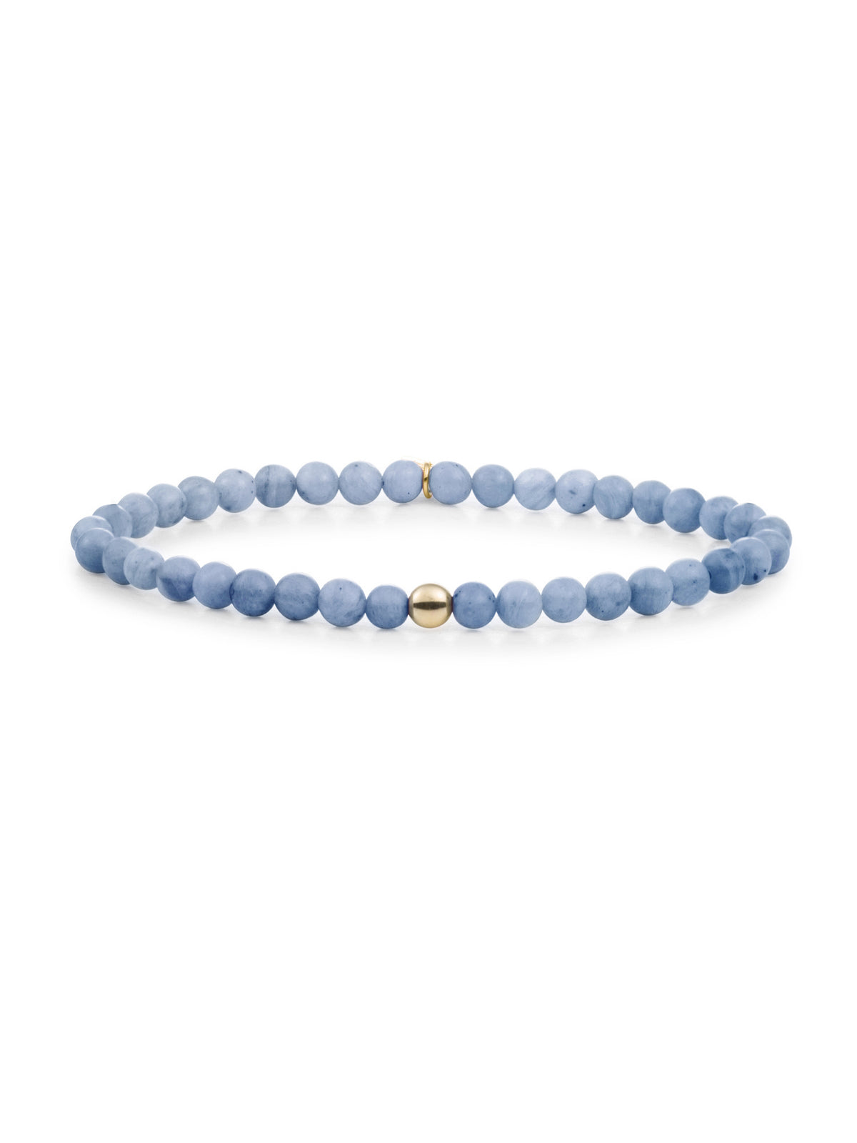 Saturn Armband Small Blue Aventurine - Gold Plated