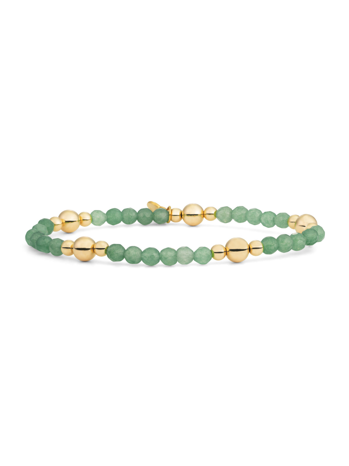 Bold Mix Armband Green Aventurine - Gold Plated