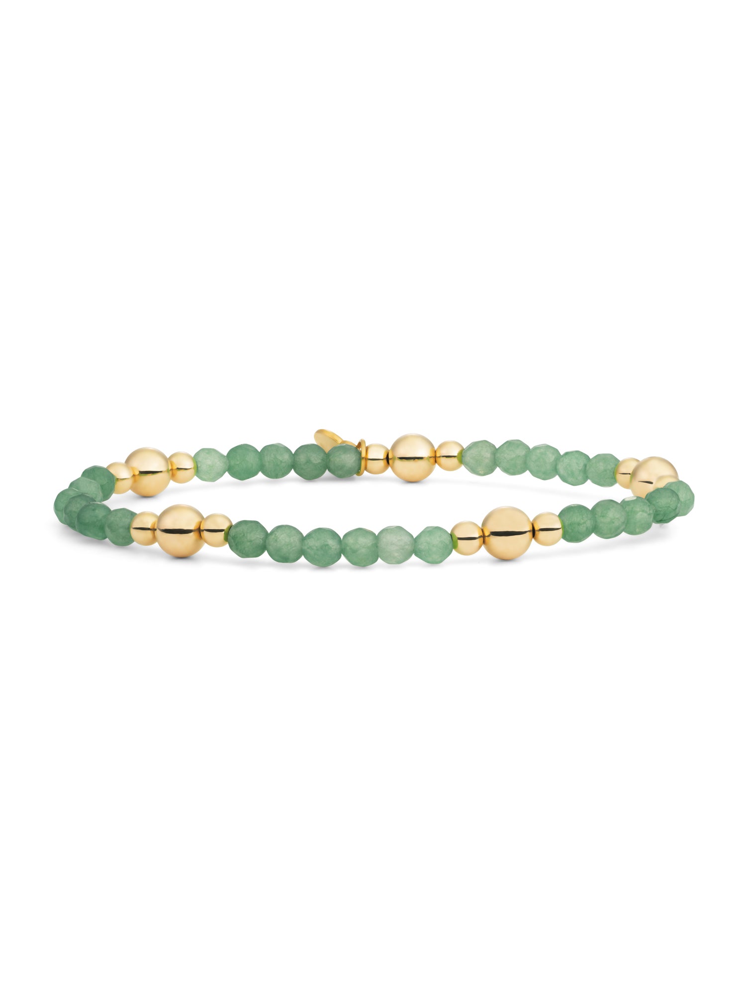 Bold Mix Armband Green Aventurine - Gold Plated