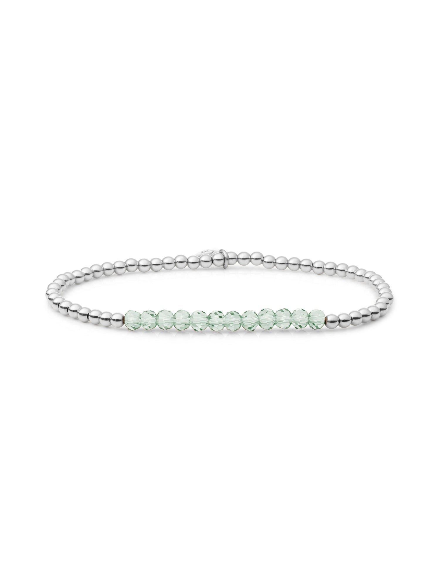 Universe Armband Green Amethyst - Rhodium Plated