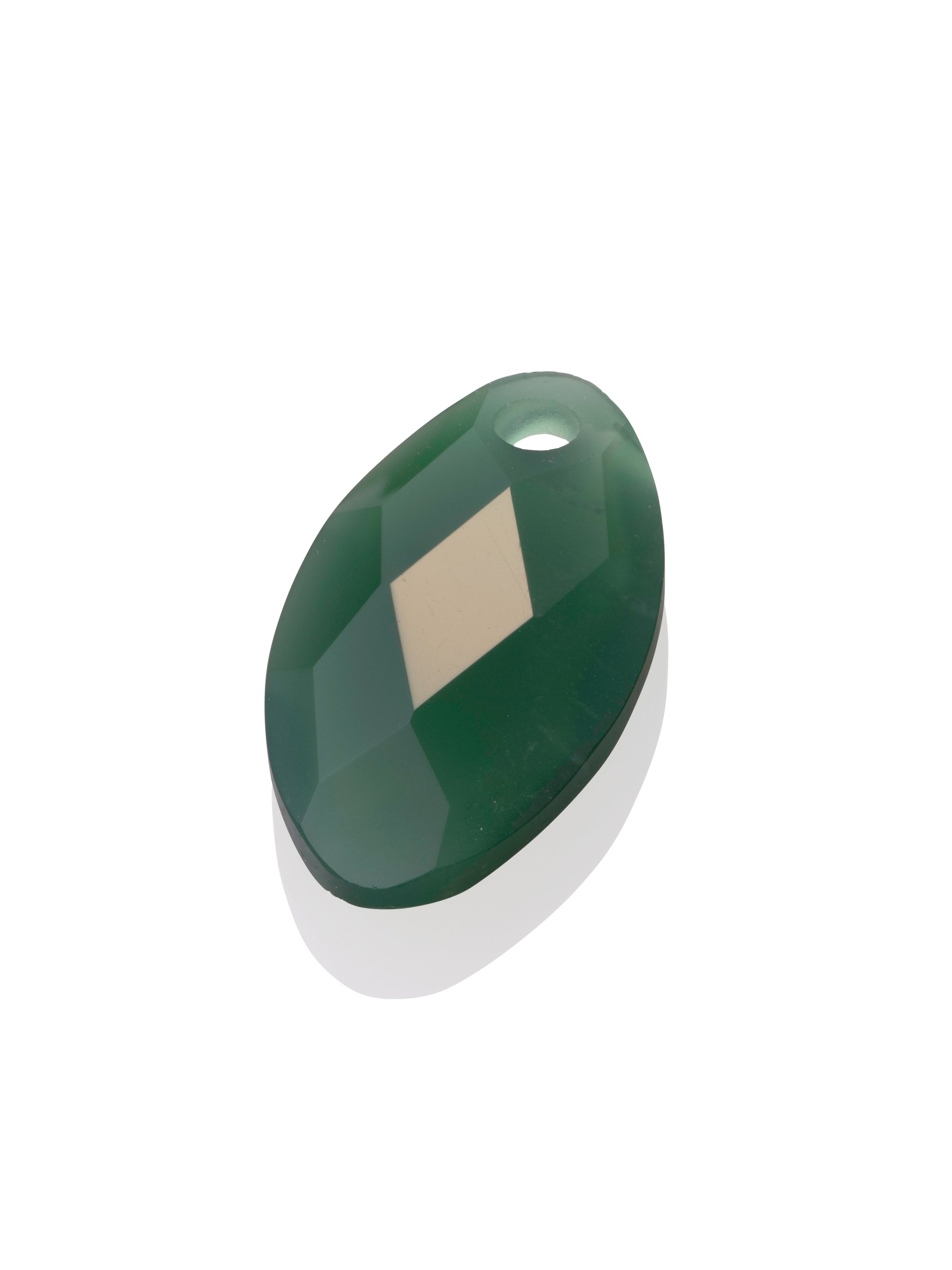 Pendant Edelsteen Leaf Green Onyx - Pendant Edelsteen Leaf Green Onyx