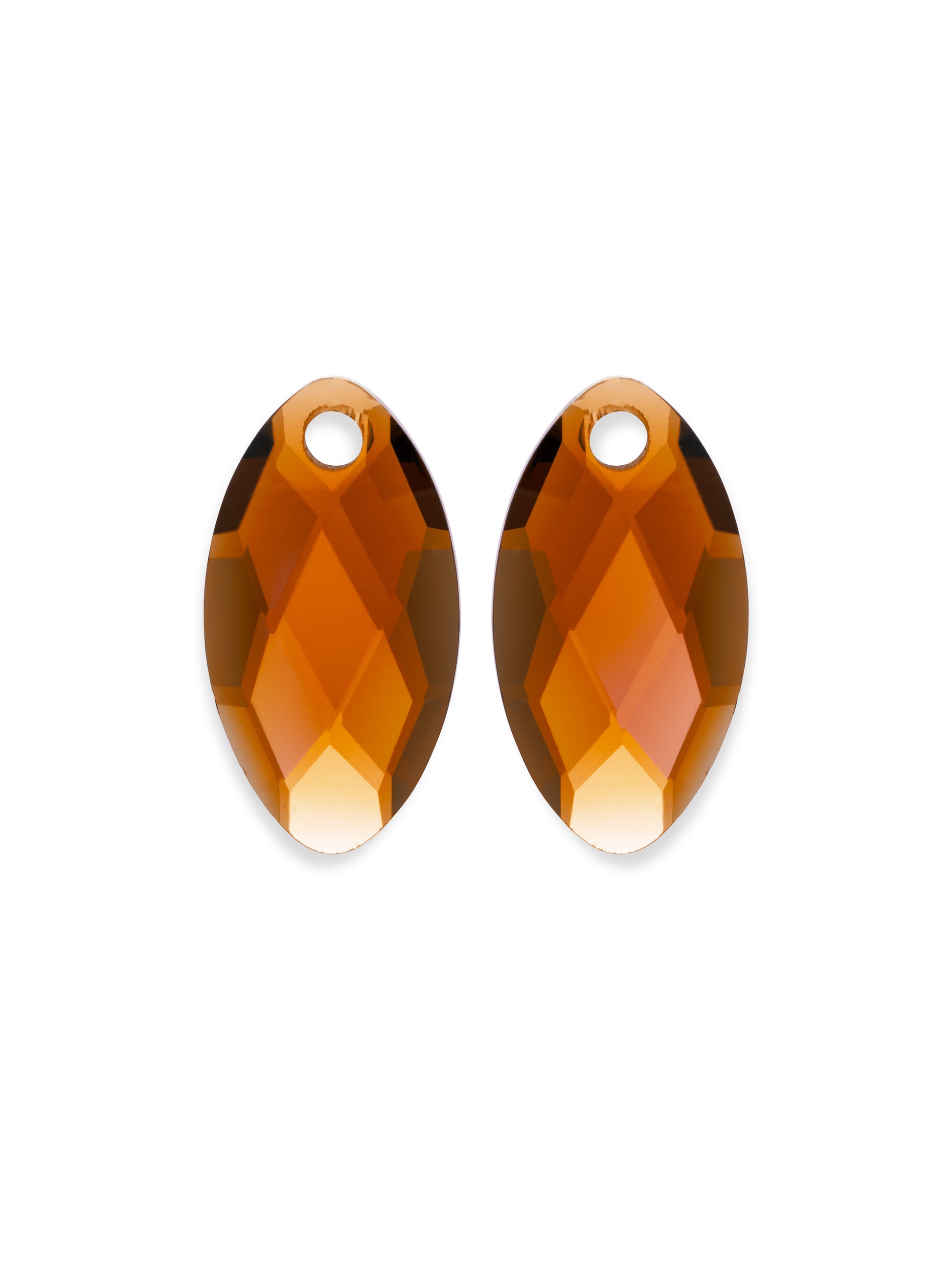 Oorbel Edelstenen Leaf Citrine Quartz - Oorbel Edelstenen Leaf Citrine Quartz