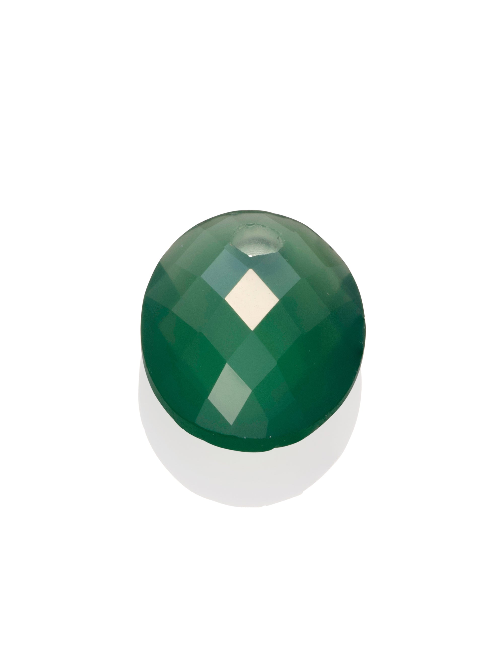 Pendant Edelsteen Medium Oval Green Onyx - Pendant Edelsteen Medium Oval Green Onyx