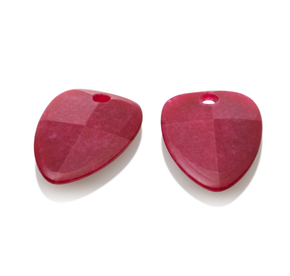 Oorbel Edelstenen Edge Red Jade - Oorbel Edelstenen Edge Red Jade