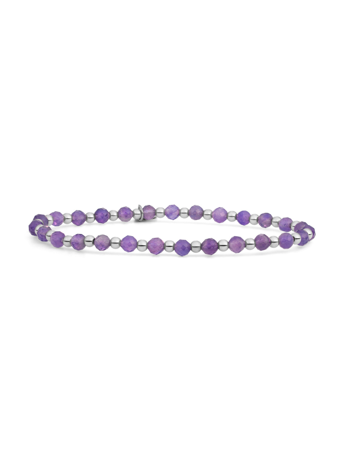 Interstellar Armband Amethyst - Rhodium Plated