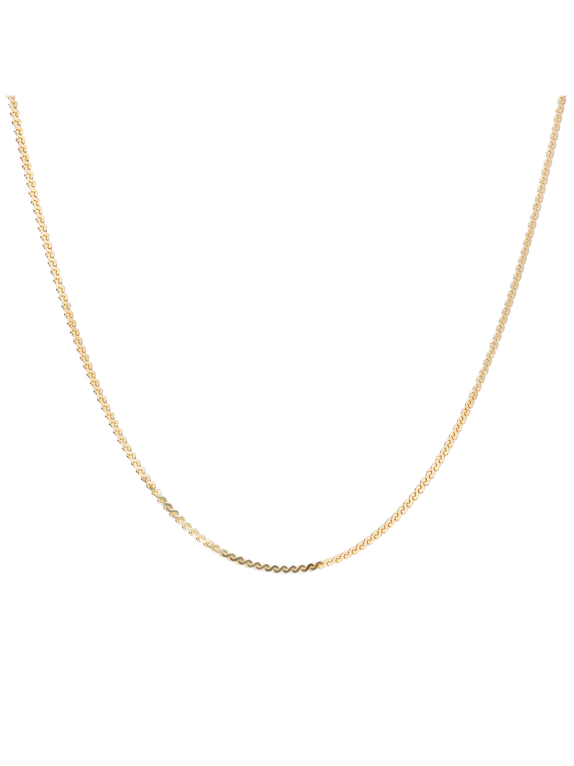 Serpentine Chain Ketting - Gold Plated / 70cm