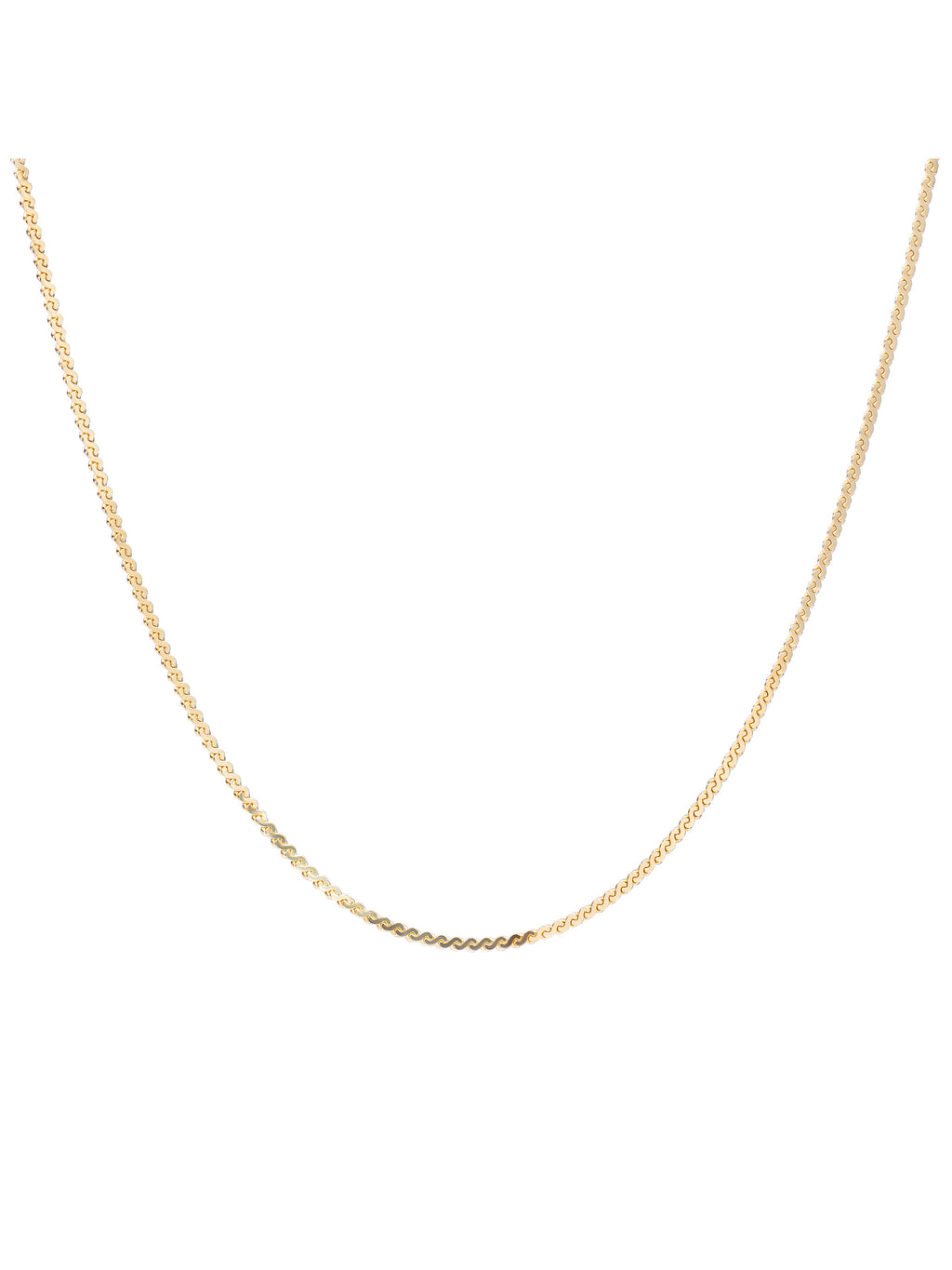Serpentine Chain Ketting - Gold Plated / 70cm