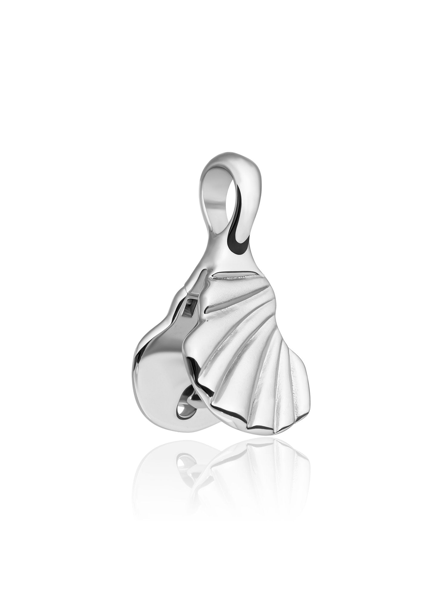 Dune Pendant Clip - Rhodium Plated