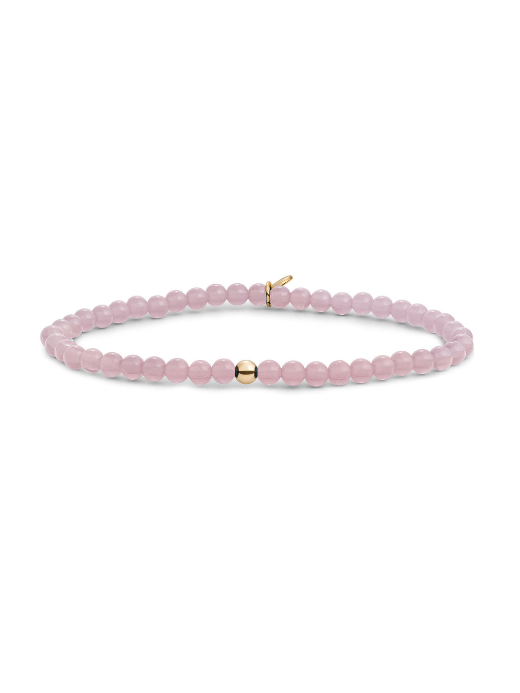 Saturn Armband Small Pink Opalite - Gold Plated