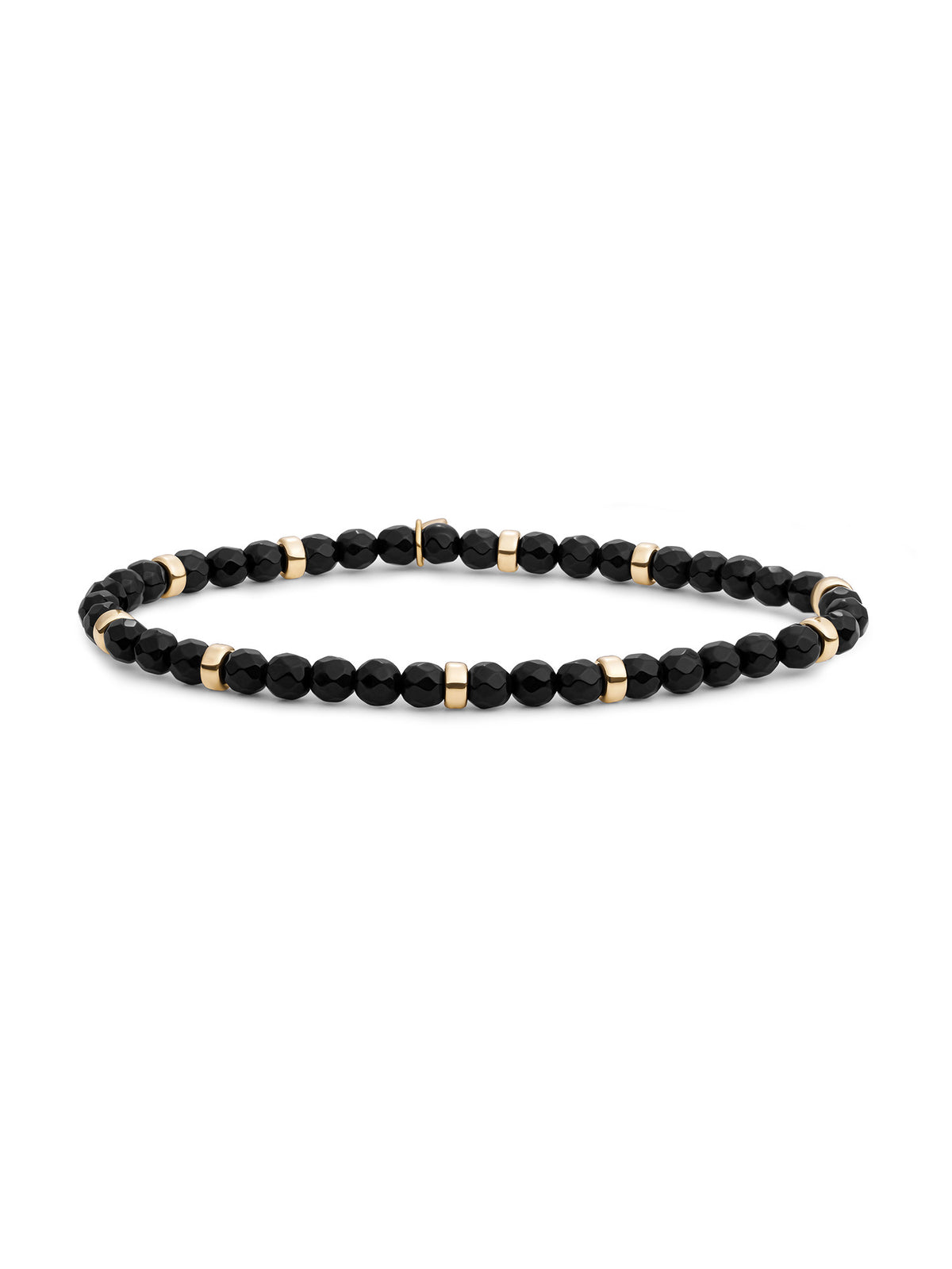 Roundel Interstellar Armband Onyx - Gold Plated