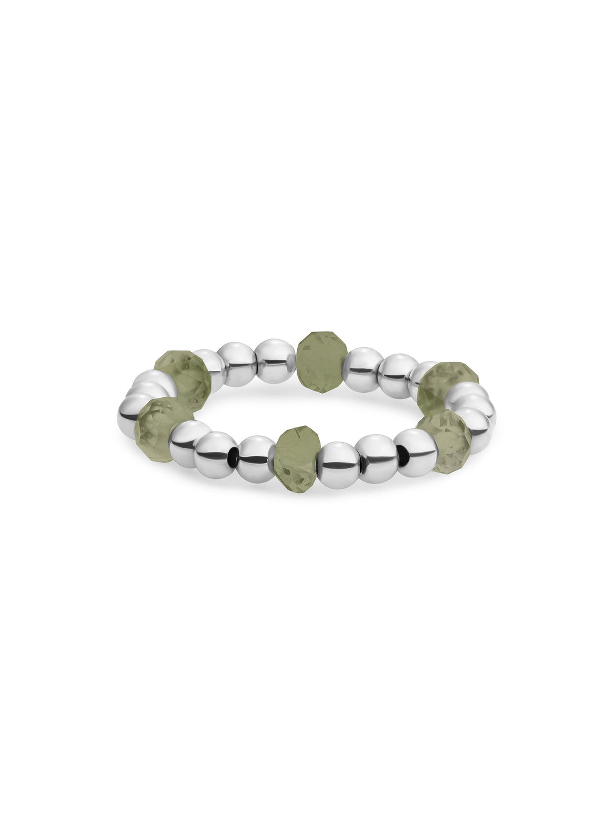 Kralen Ring Facet Roundel Lime Jade - Kralen Ring Facet Roundel Lime Jade