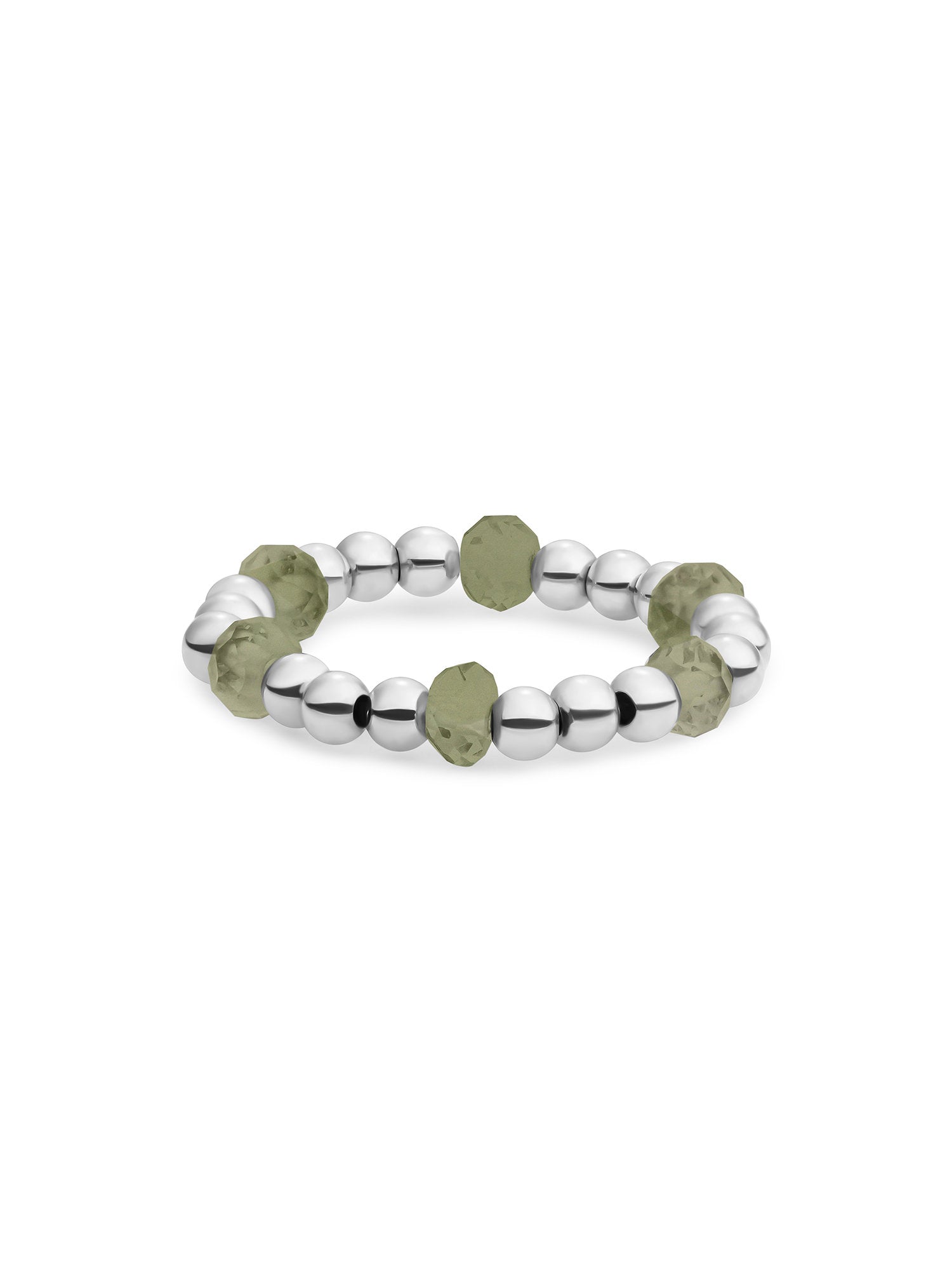 Kralen Ring Facet Roundel Lime Jade - Kralen Ring Facet Roundel Lime Jade