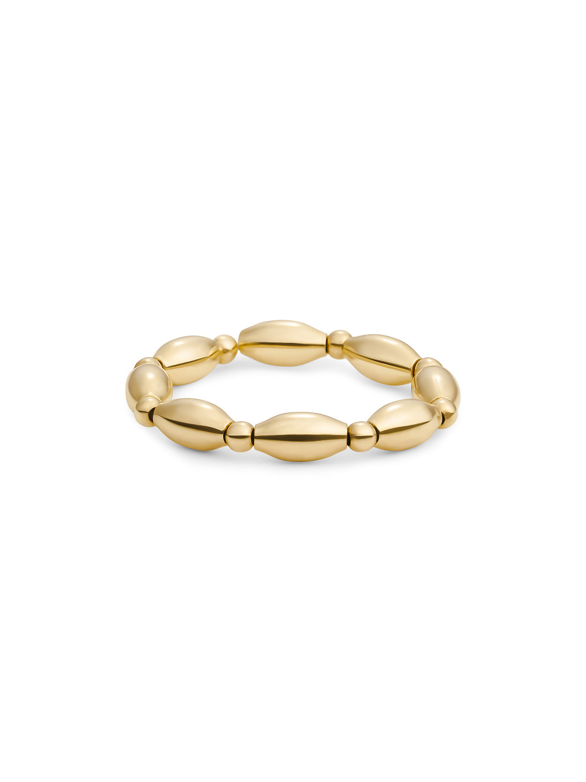 Rice Mix Ring - Gold Plated