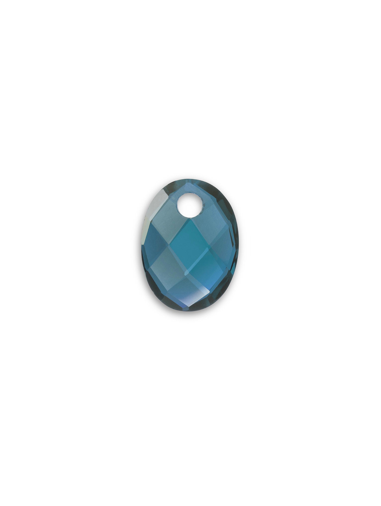 Pendant Edelsteen Medium Oval Ocean Topaz Quartz - Pendant Edelsteen Medium Oval Ocean Topaz Quartz