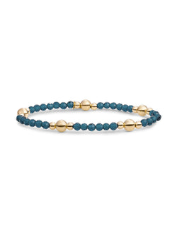Bold Mix Armband Ocean Topaz Quartz - Gold Plated