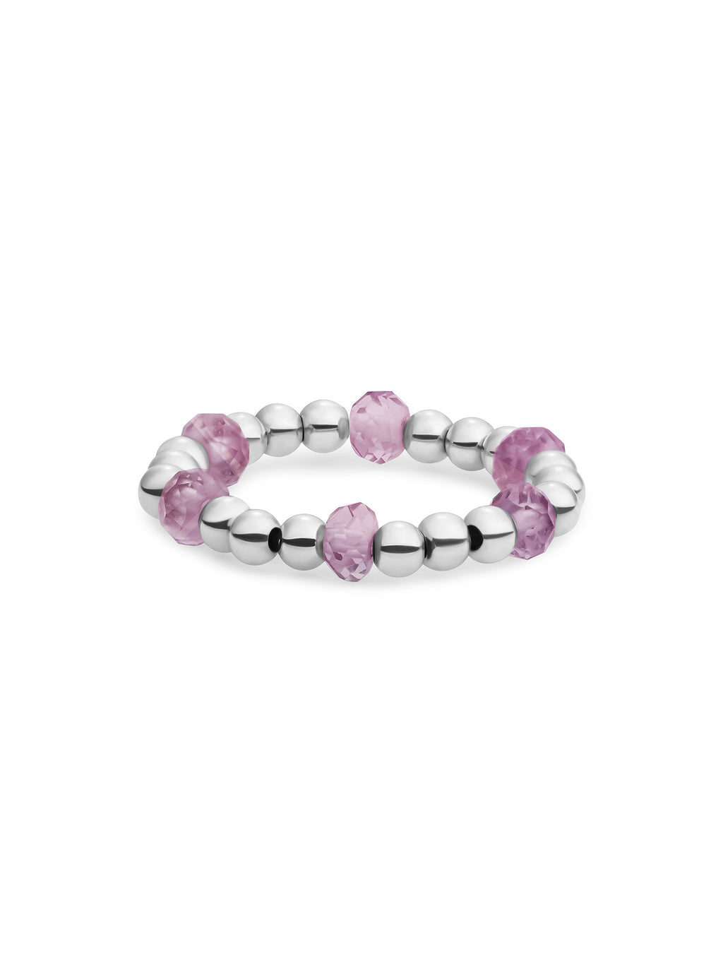 Kralen Ring Facet Roundel Aubergine Quartz - Kralen Ring Facet Roundel Aubergine Quartz