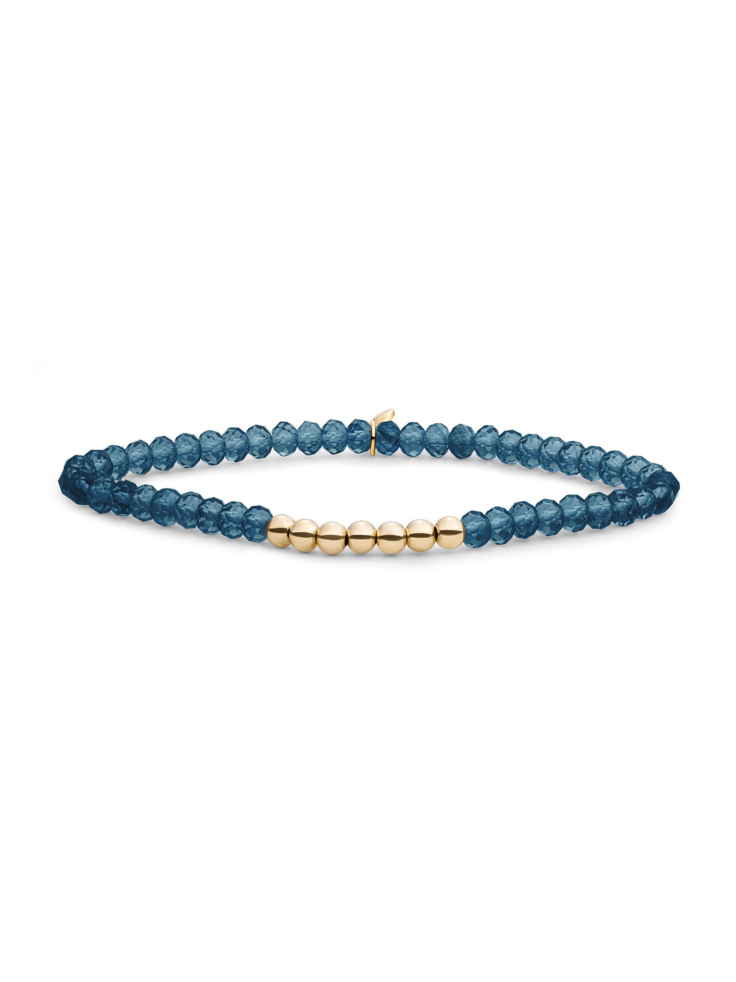 Reverse Universe Armband Ocean Topaz Quartz - Gold Plated
