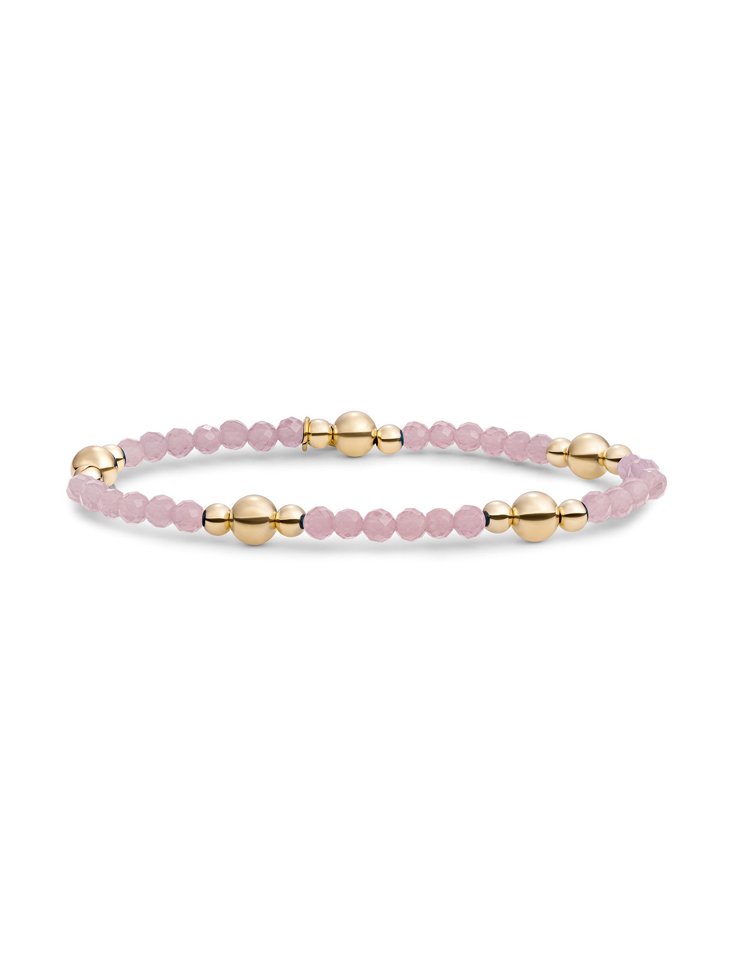 Bold Mix Armband Pink Opalite - Gold Plated