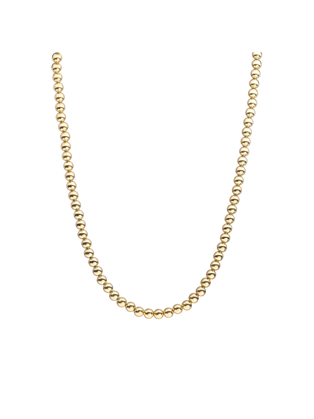 Kralen Ketting 6mm - Gold Plated