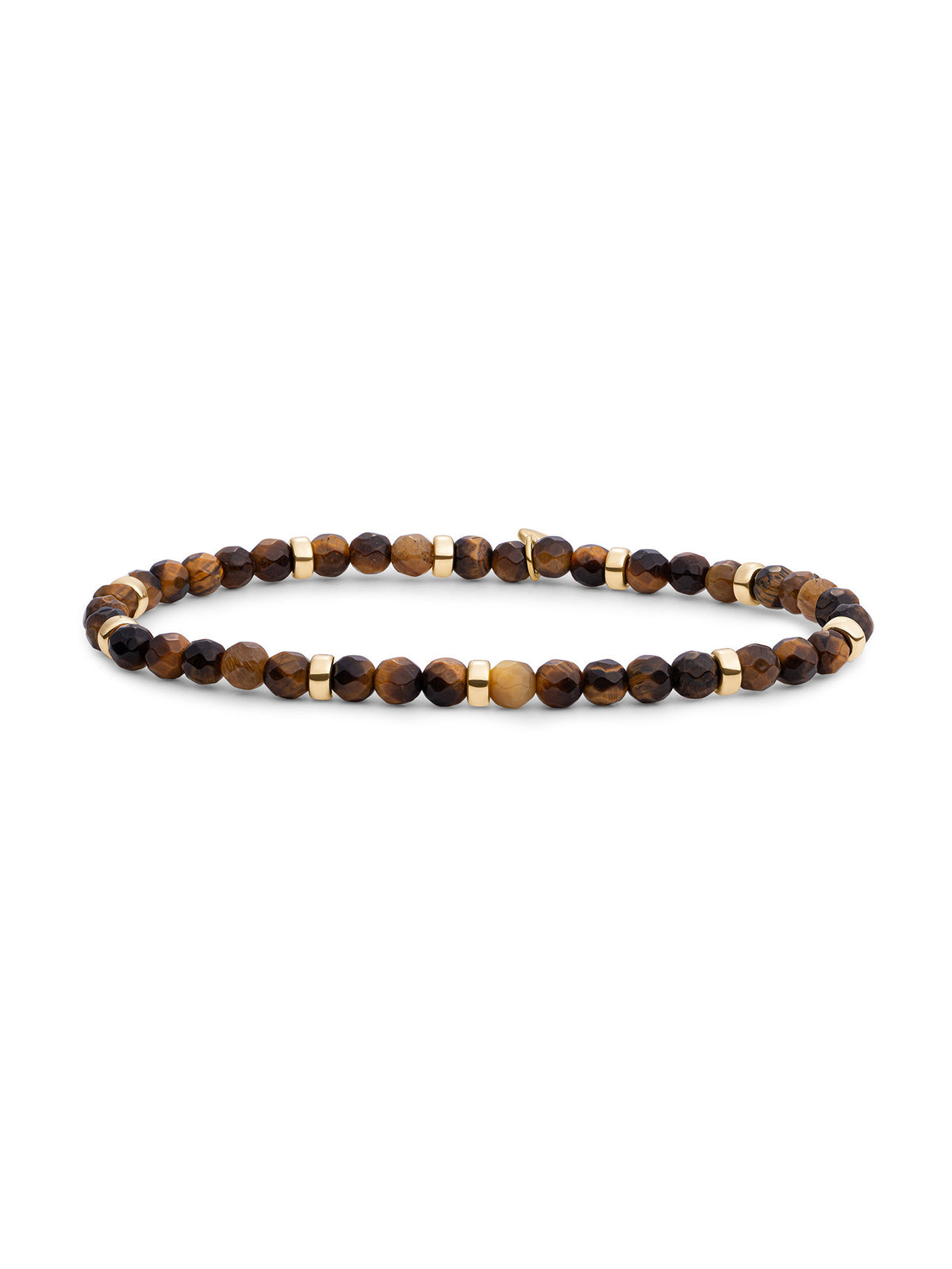 Roundel Interstellar Armband Tiger Eye - Gold Plated