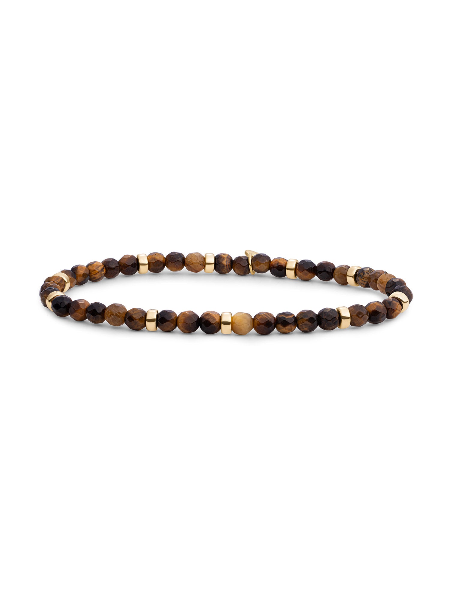 Roundel Interstellar Armband Tiger Eye - Gold Plated