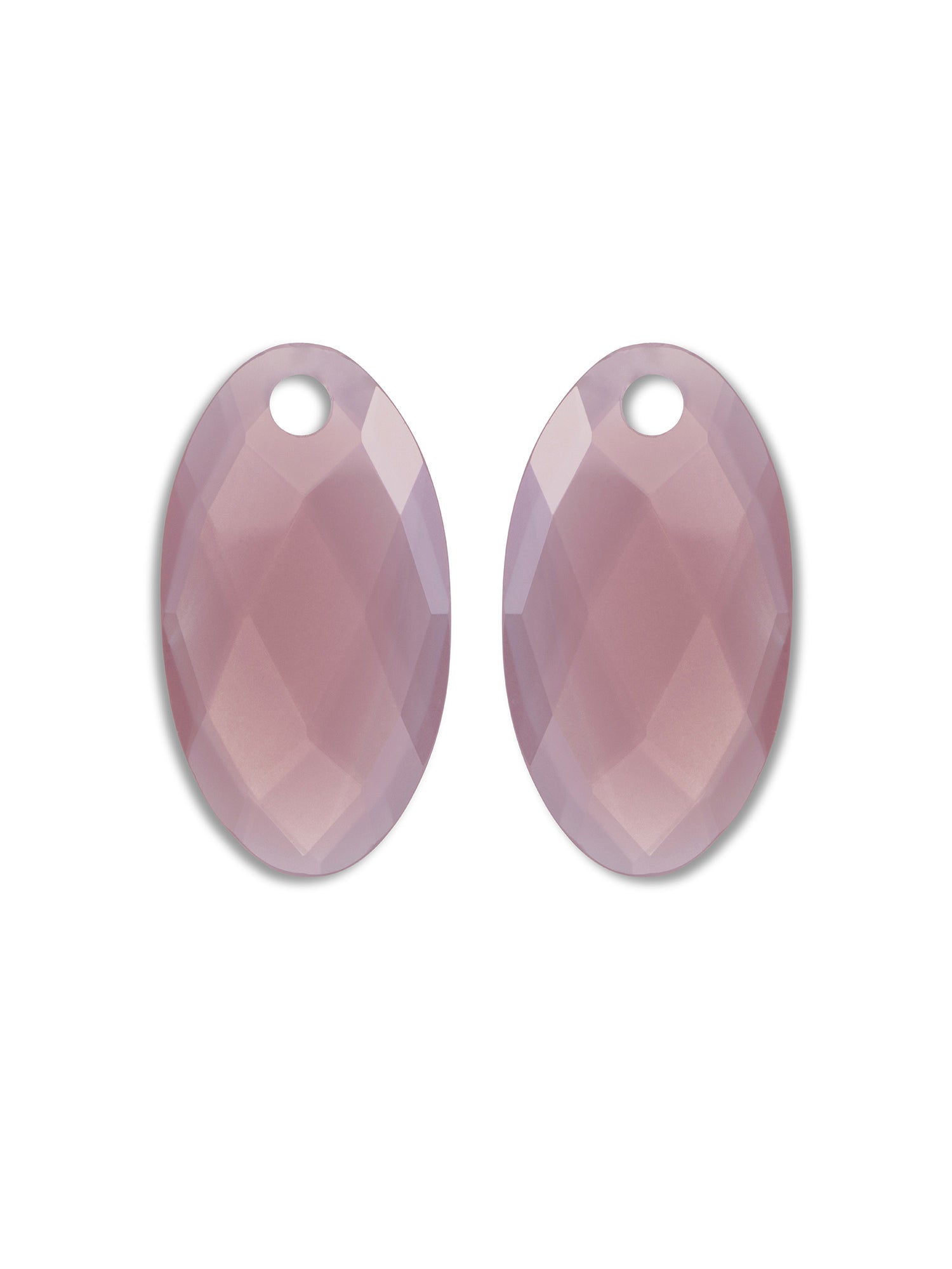 Oorbel Edelstenen Large Leaf Pink Opalite - Oorbel Edelstenen Large Leaf Pink Opalite