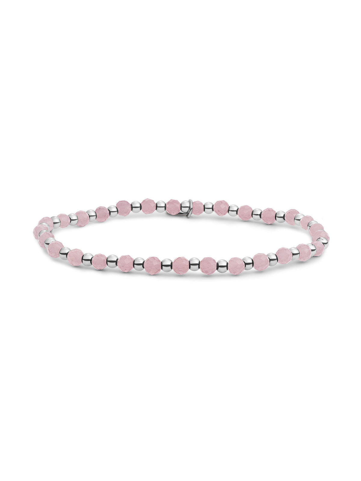Interstellar Armband Pink Opalite - Rhodium Plated
