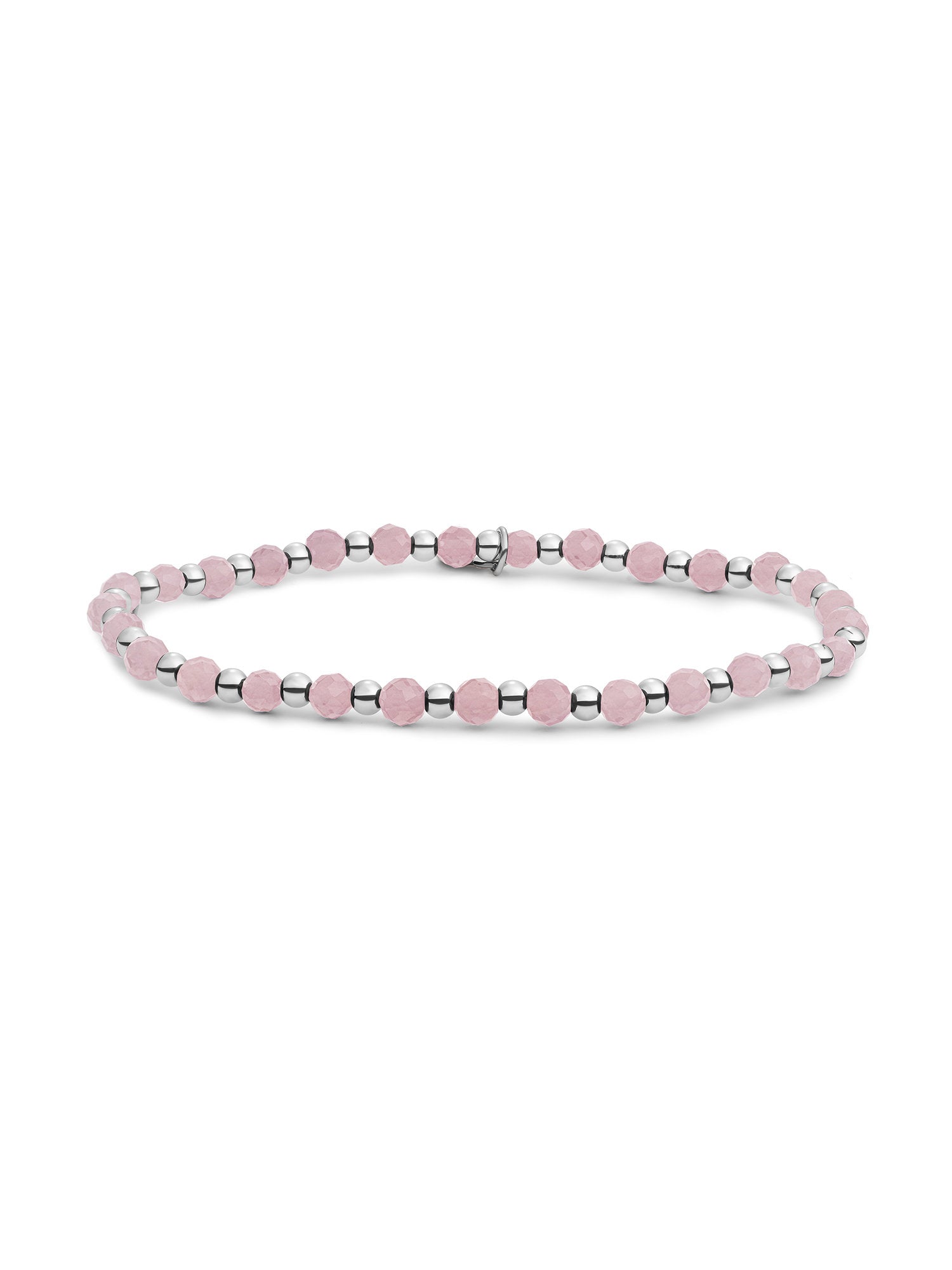 Interstellar Armband Pink Opalite - Rhodium Plated