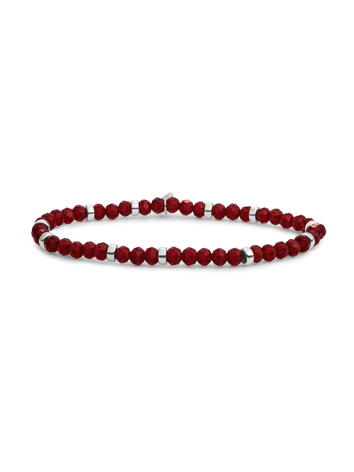 Roundel Interstellar Armband Ruby Quartz - Rhodium Plated