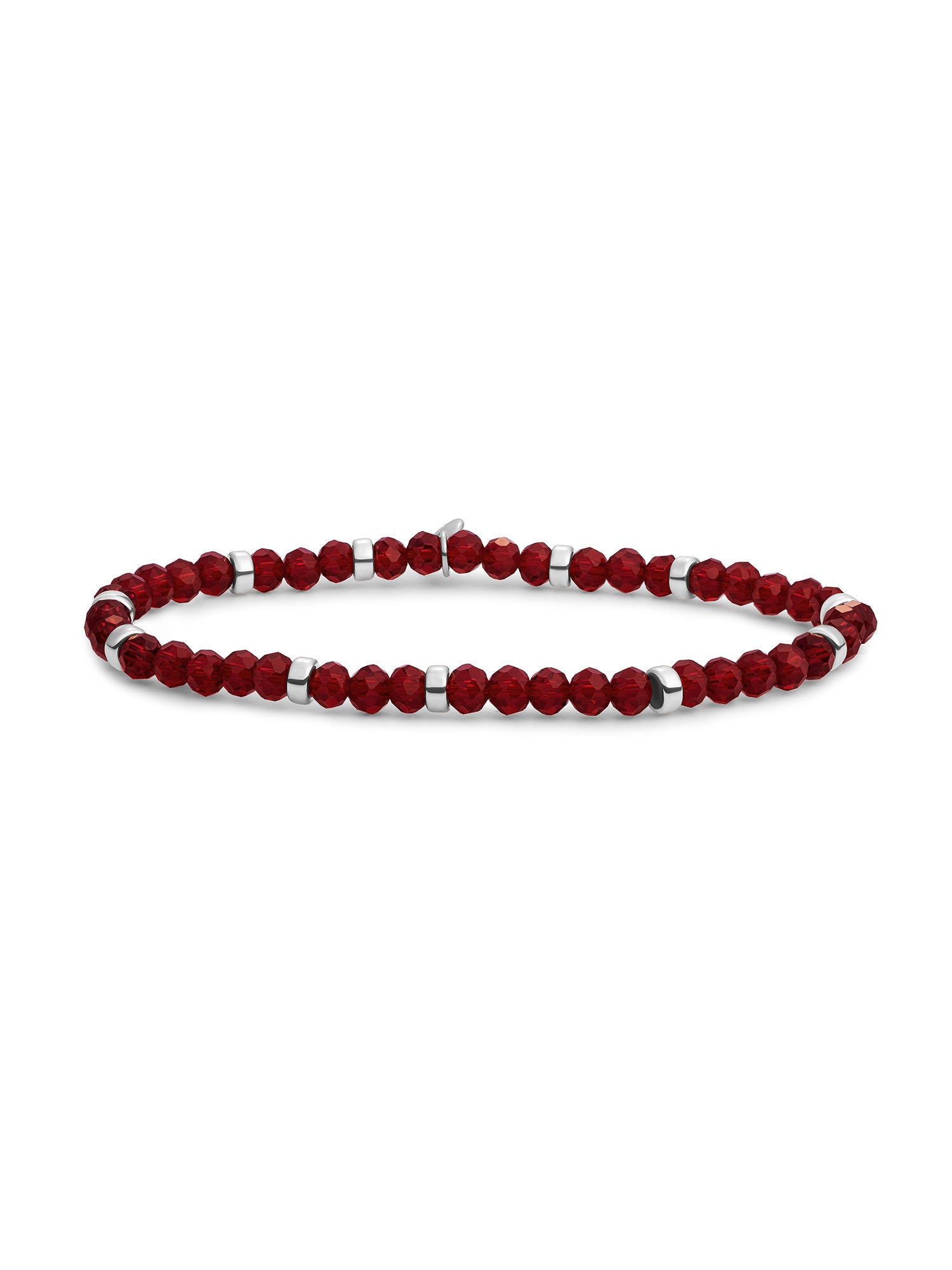 Roundel Interstellar Armband Ruby Quartz - Rhodium Plated