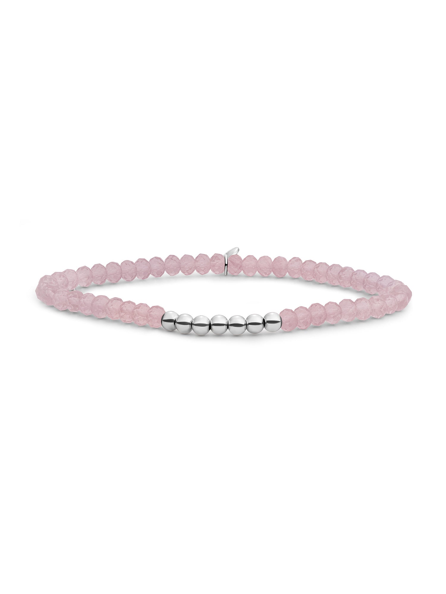 Reverse Universe Armband Pink Opalite - Rhodium Plated