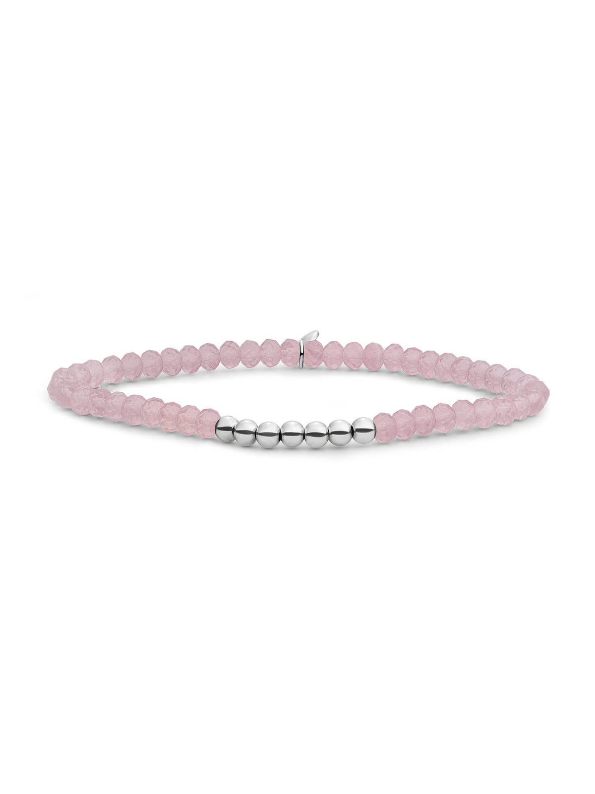 Reverse Universe Armband Pink Opalite - Rhodium Plated