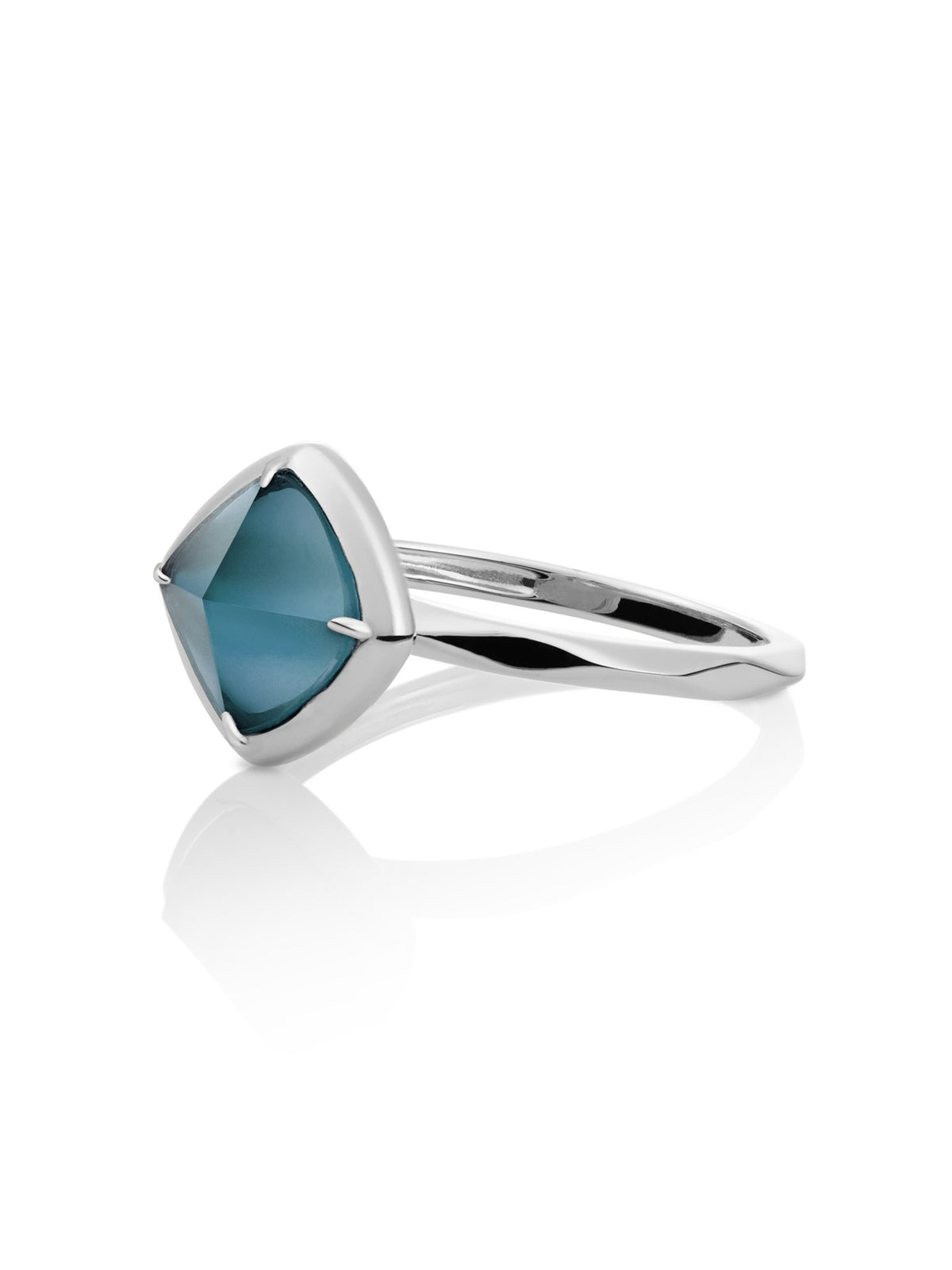 Edge Ring Ocean Topaz Quartz Zilver - 50