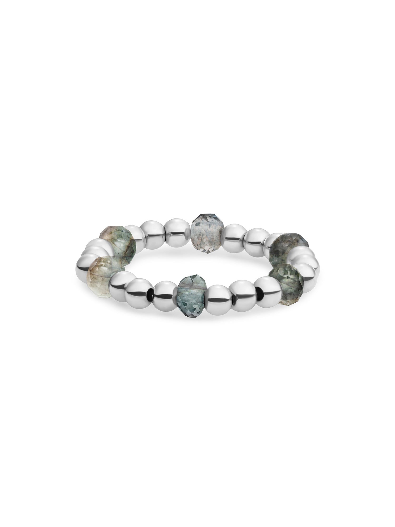 Kralen Ring Facet Roundel Labradorite - Kralen Ring Facet Roundel Labradorite