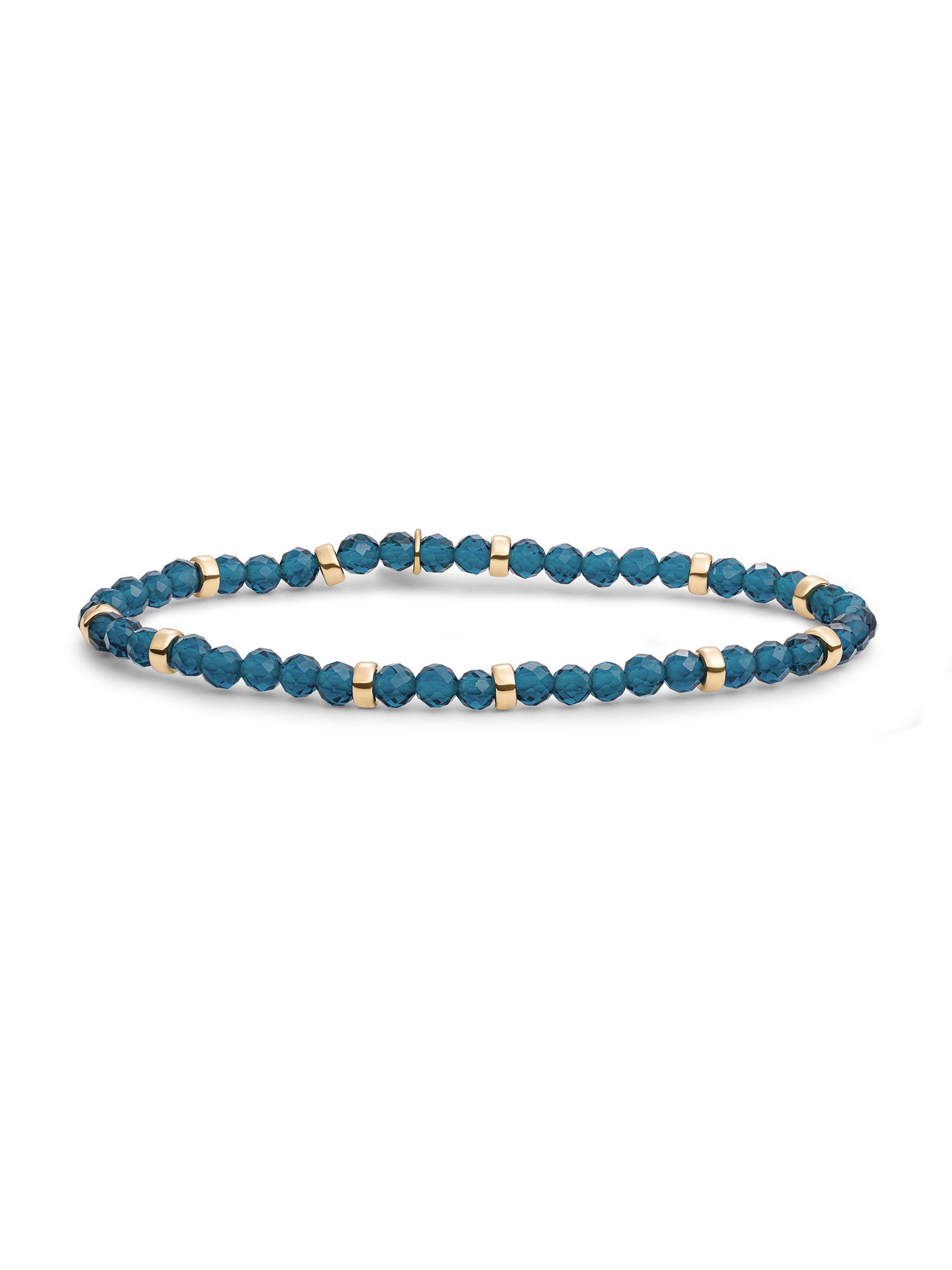 Roundel Interstellar Armband Ocean Topaz Quartz - Gold Plated