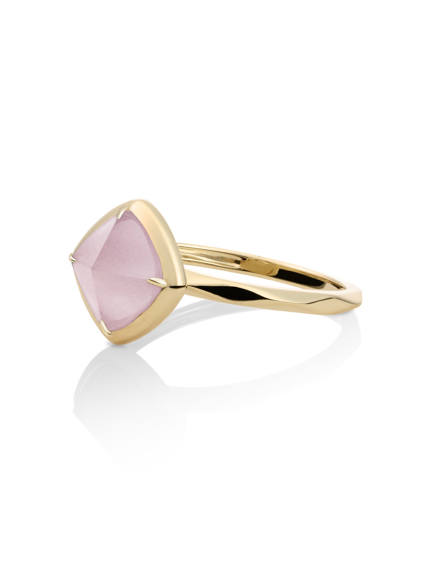 Edge Ring Pink Opalite 9K Goud - 60