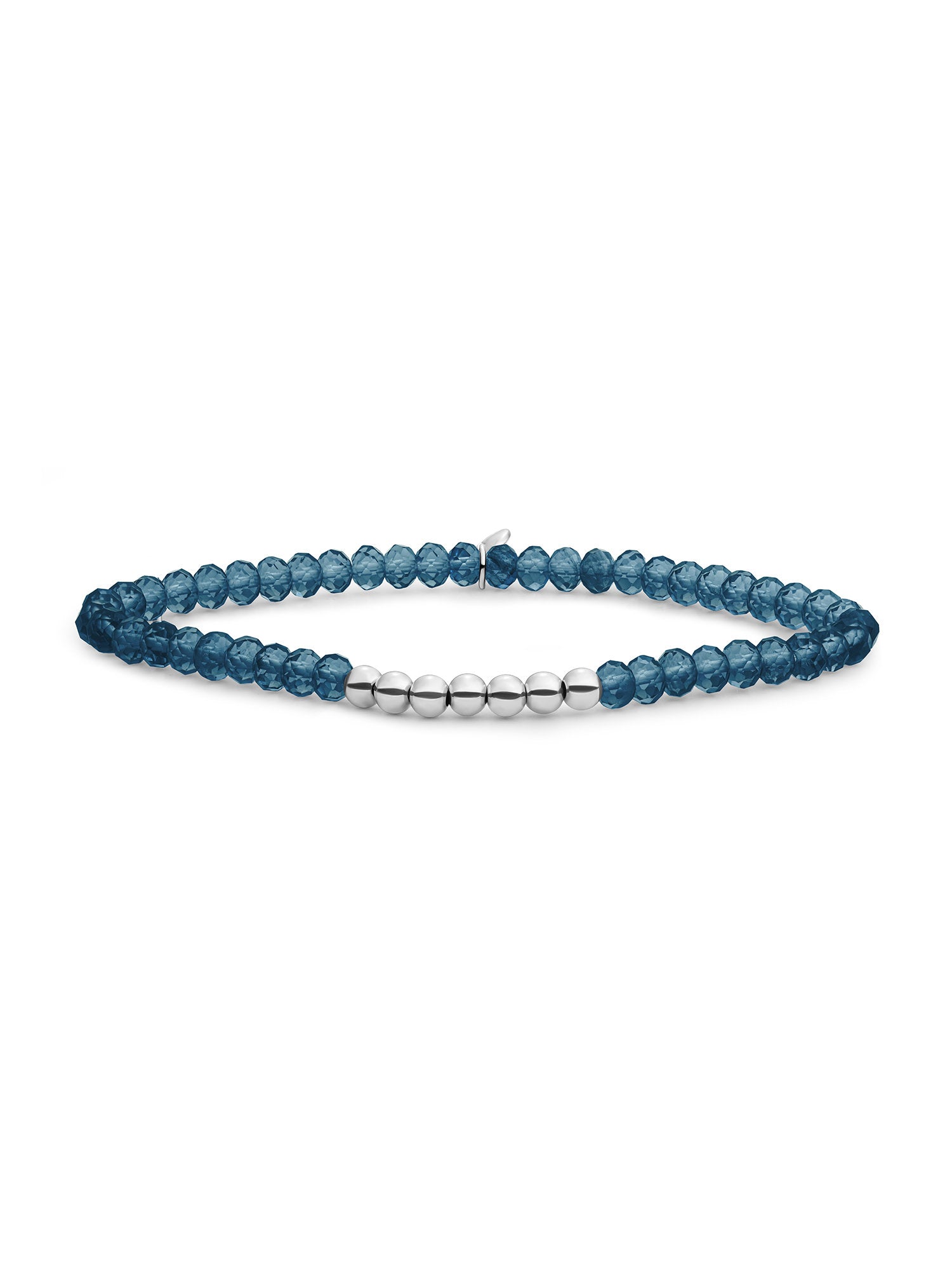 Reverse Universe Armband Ocean Topaz Quartz - Rhodium Plated