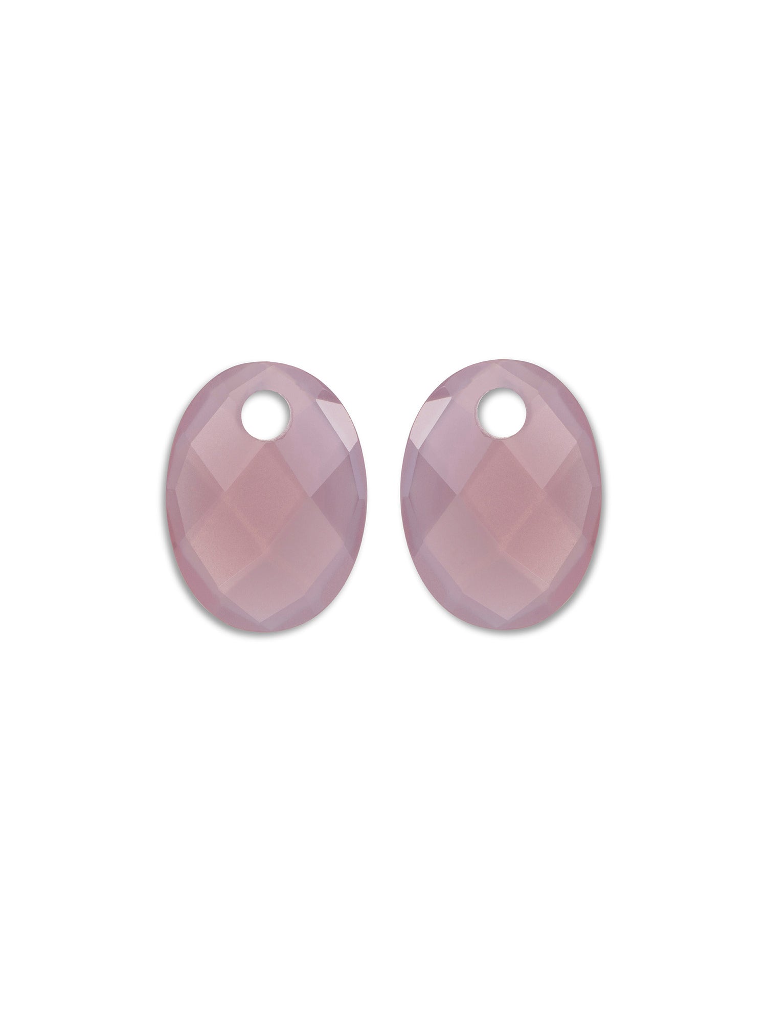Oorbel Edelstenen Medium Oval Pink Opalite - Oorbel Edelstenen Medium Oval Pink Opalite