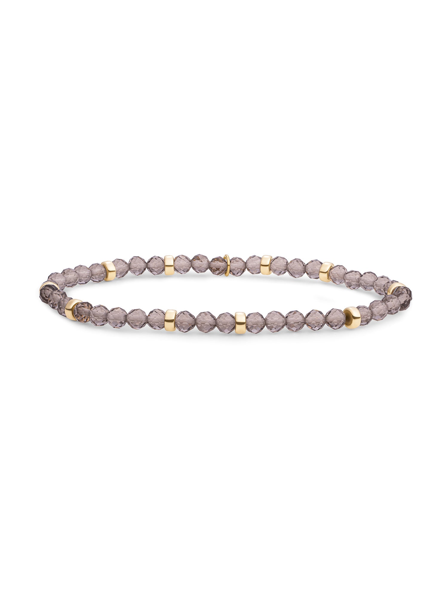 Roundel Interstellar Armband Smoky Quartz - Gold Plated